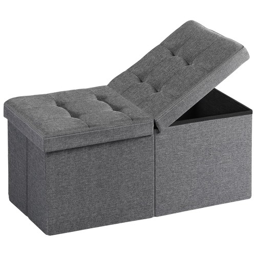 Gray 30inch ottoman storage - 30inch,