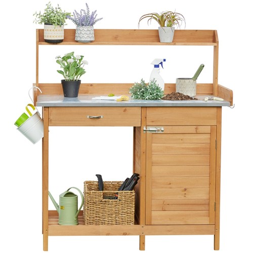 Outdoor potting bench - potting, table