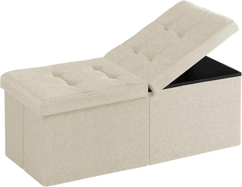 5in beige storage ottoman - storage,